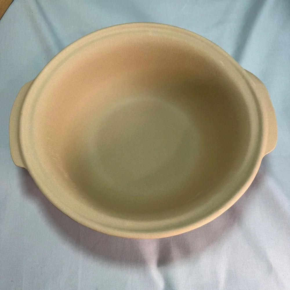 Pampered Chef Family Heritage 1 qt Stoneware Baking Bowl #1450 Bread Making NEW